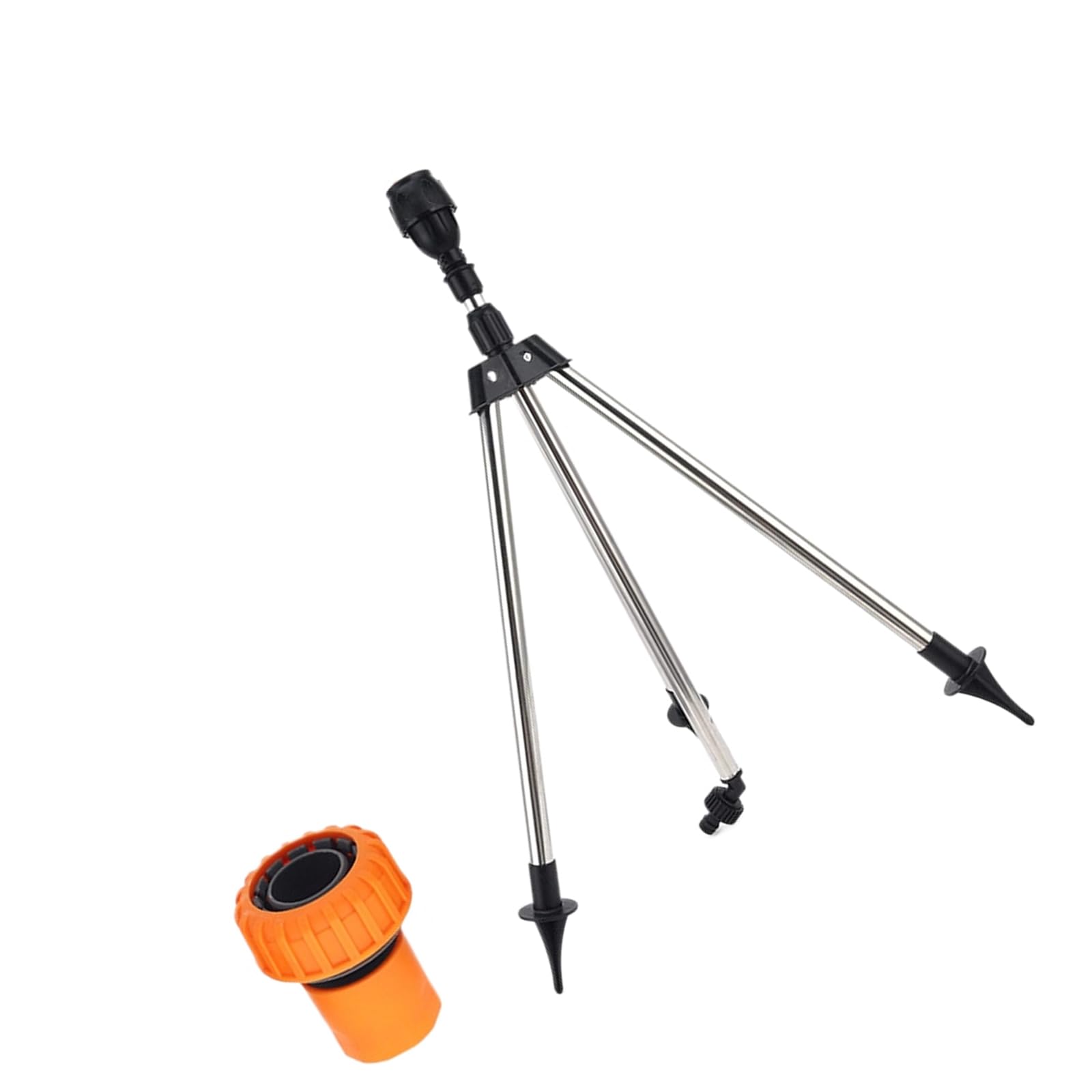 Arroseur trépied en acier inoxydable réglable pour une couverture de pelouse maximale
