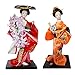 Siunwdiy 12inch Japonais Kimono Doll, Poupée Traditionnelle Japonaise, Geisha Figurine avec Fan Art Ornements Artisanat Cadeau Collectables,#018,2pcs
