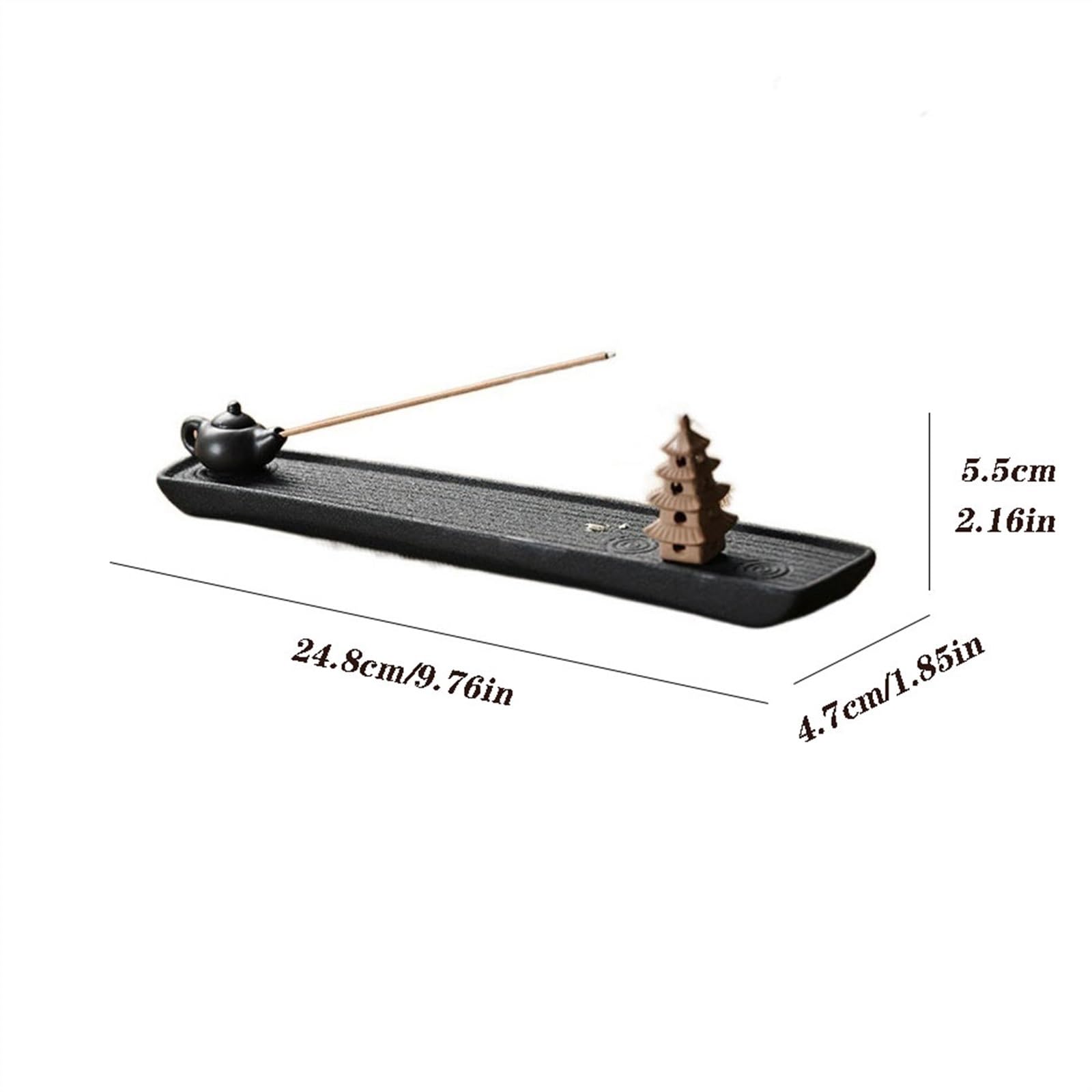 Portaincenso Ceramic Line Fragrant Seat Zen Bedroom Living Room Incense Burner Vintage Holder Casa da tè
