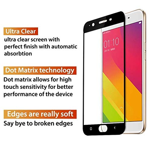 Image of Screen Protector for Oppo F1S / A59 / A59s (Black) Tempered Glass Edge-to-Edge 6D Screen Guard With Installation Kit