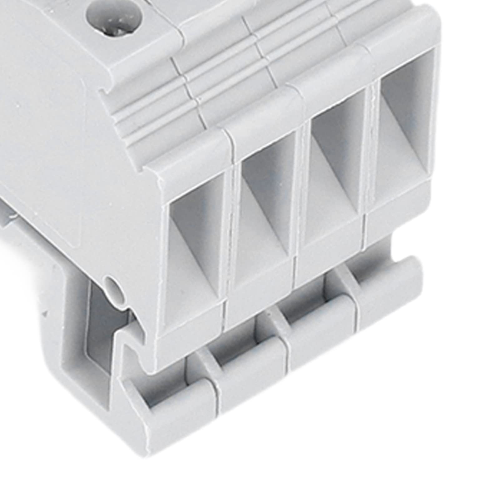 Morsettiera per guida, 100 pezzi 500 V 32 A Terminale per montaggio su guida DIN Morsettiera per cablaggio su guida in rame a doppia fila Blocco UKK-5