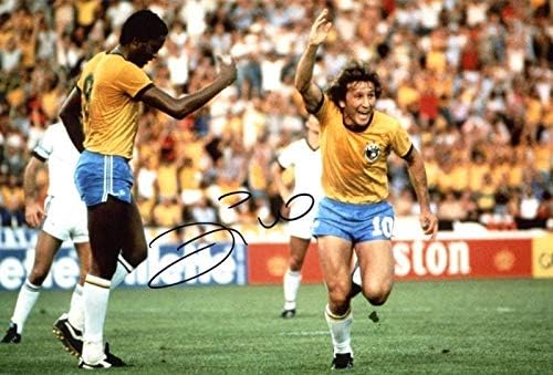 ジーコ スペインワールドカッブ 証明書付き ブラジル代表 直筆サイン