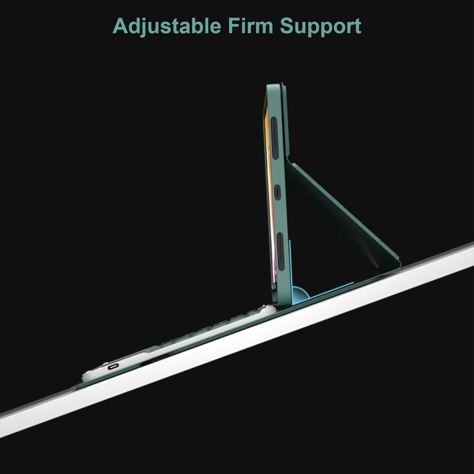 Etui z klawiaturą do iPad Air 13 (M3 2025 / M2 2024) i Pro 12.9 (6., 5., 4. i 3. gen.), Magnetyczna Odłączana Klawiatura Bezprzewodowa, Ultracienkie Etui Ochronne Z Myszą Bluetooth,Yellow