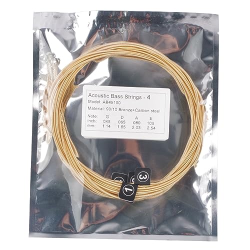 ifundom Strings Set Sturdy and Strong Acoustic Bass Strings for Bass Guitar Replacement