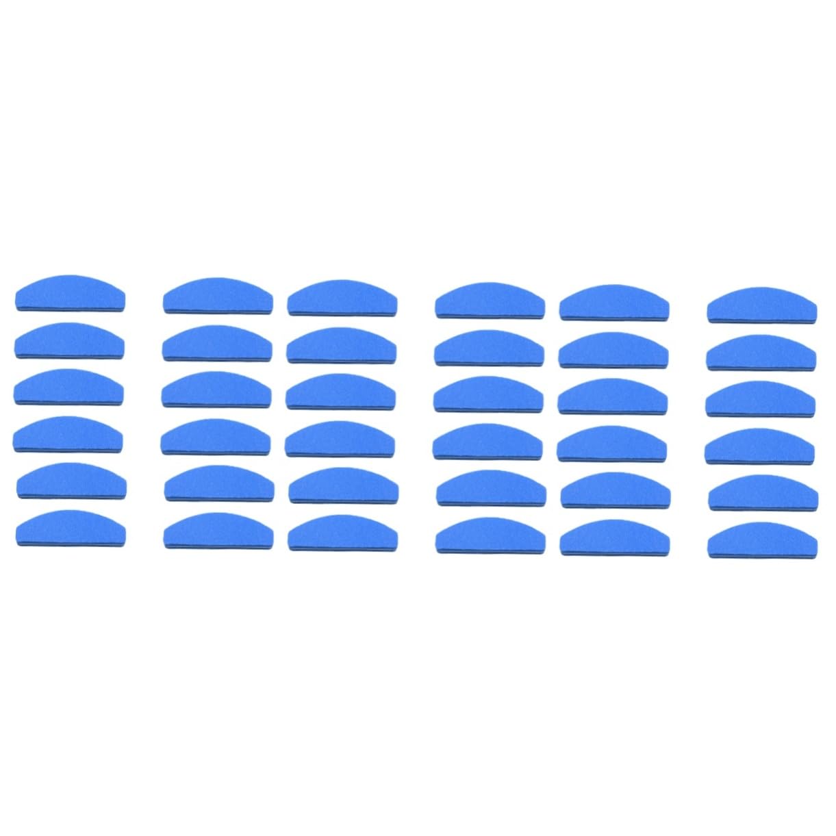 Beaupretty 60piezas Uñas De Esponja Mini Formato Media Luna De Uñas Doble Cara Para Pulido y Acabado Herramienta Esencial Casa o Salones Profesionales