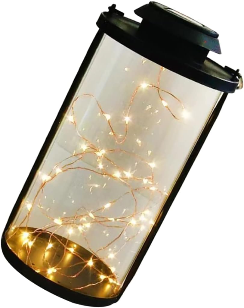 VILLCASE Outdoor Solar Lantern String Lights Led Garden Decor Unique Wire Design for Cozy Atmosphere for Parties and Camping Outdoor Hanging Fairy Lights