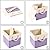 PRANDOM Large Foldable Cube Storage Bins 13x13 inch [2-Pack] Fabric Linen Storage Baskets Cubes Drawer with Cotton Handles Organizer for Shelves Nursery Closet Bedroom Purple