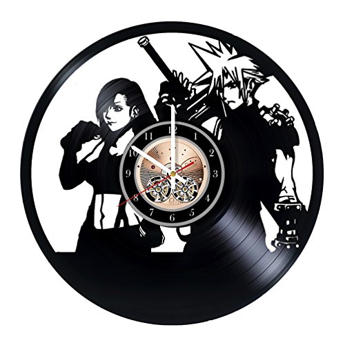 Final Fantasy Vinyl Record Wall Clock 12" - Really The Most Original Gift