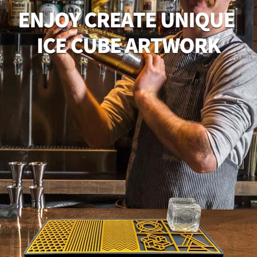Molde moderno para cubos de hielo con sello miniatura 3