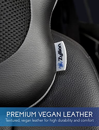 Zyllion Shiatsu Back and Neck Massager - Kneading Massage Pillow with Heat for Shoulders, Calf, Legs, Feet, Hands, Home, Office, Chair and Car - Black (ZMA-13-BK)