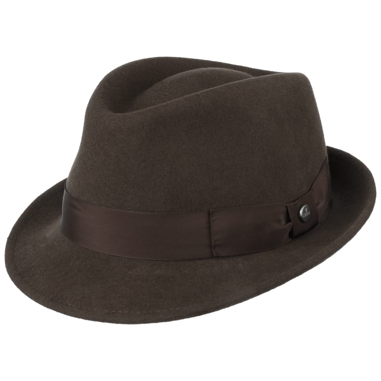 Lierys Classic Wool Trilby Chapeau Felt Wool Unisex Outdoor Travel Band Summer Winter