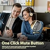 Earbay Wireless Headset, Bluetooth Headset With Microphone Noise Canceling & USB Dongle, V5.3 Bluetooth Headphone with Charging Dock & 50hrs Working Time for Computer/Phones/Teams/Skype/Zoom/Office - Image 6