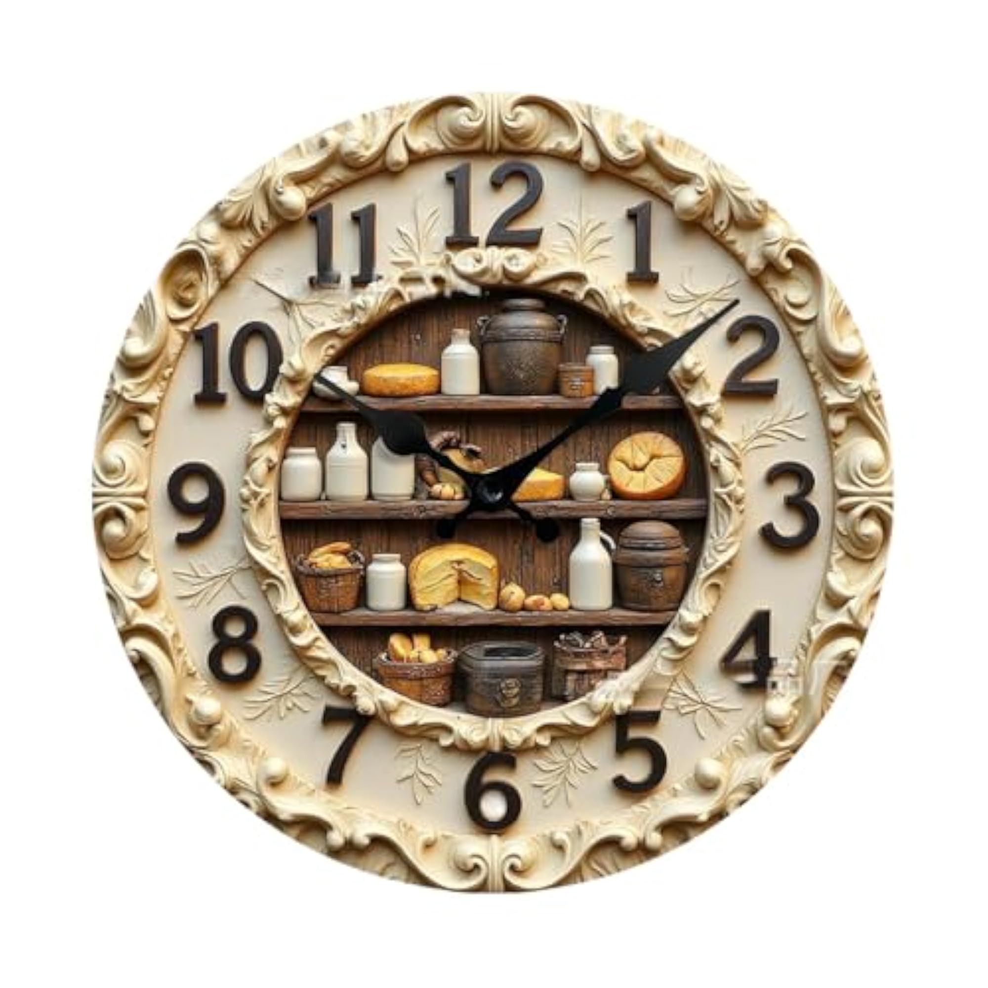 Contemporary Hanging Clock for Kitchen Bar