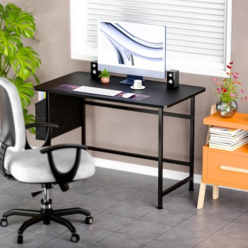 Image of Office Computer Table for Home /Writing Desk for Office /Folding Table for School /Folding Study Table /Work from Home Multipurpose Table (COM Blacks)
