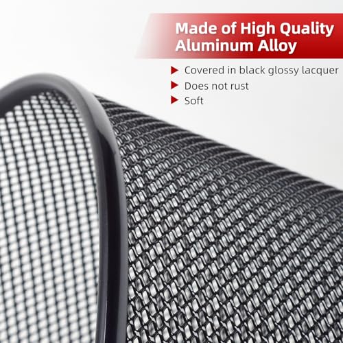 Image of AggAuto Grille Mesh for Jeep Wrangler JK JKU 2007-2018, 3x6mm Rhombic Hole
