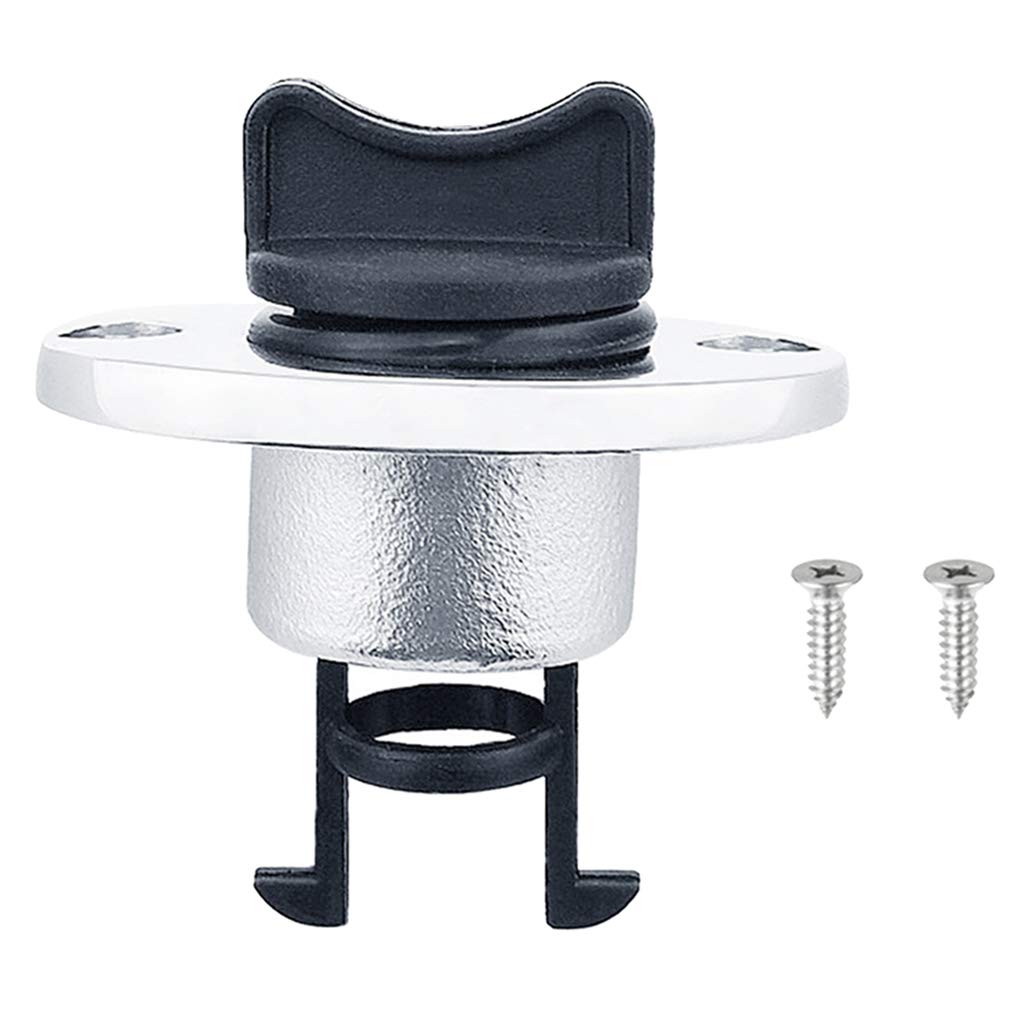 Crdaraav Black 25Mm Heavy Duty Stainless Steel Boat Drain Plug Nylon Transom Bung