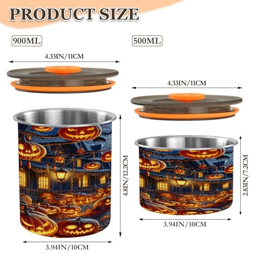 Envase hermético para café de acero inoxidable 17oz miniatura 2