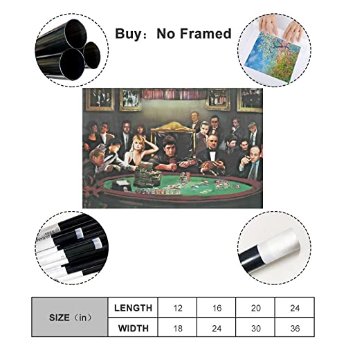 Gangster Casino Scarface Godfather Goodfellas Movies Posters Decorative Painting Canvas Gift Wall Art Living Room Aesthetic Bedroom Painting 12X18Inch(30X45Cm) #TOP1