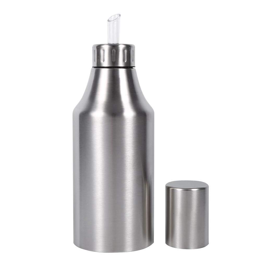 Agatige 1000ml Oil Dispenser Bottle for Kitchen, Stainless Steel Olive Oil Vinegar Sauce Pot with Leak Proof Lid for Cooking BBQ