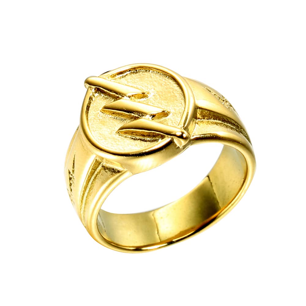 PAURO Herren Ring Edelstahl Biker Donner Signet