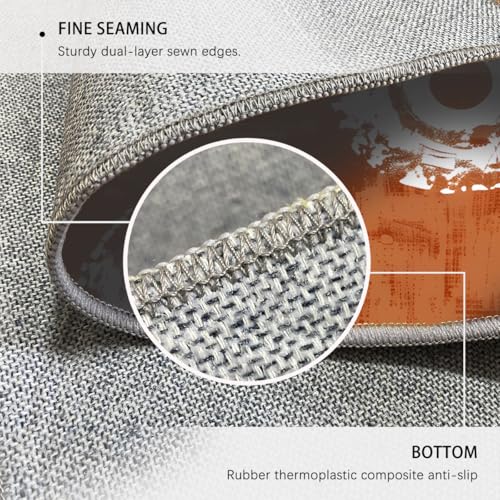 Tapis lavable salon 160x230cm bohème à motif circulaire