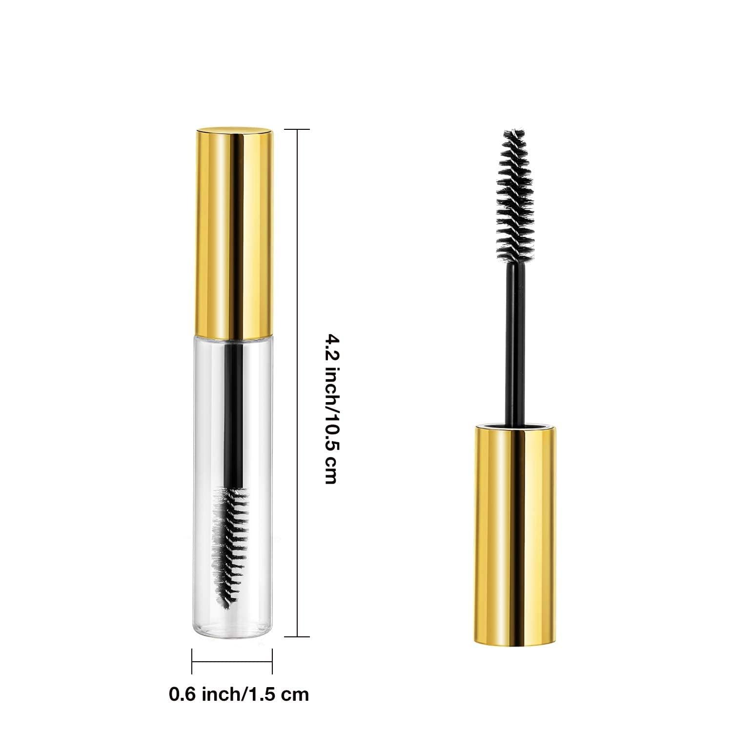 RAJry 10ml Empty Mascara Tube Wand Eyelash Cream Container Bottle with 3 Rubber