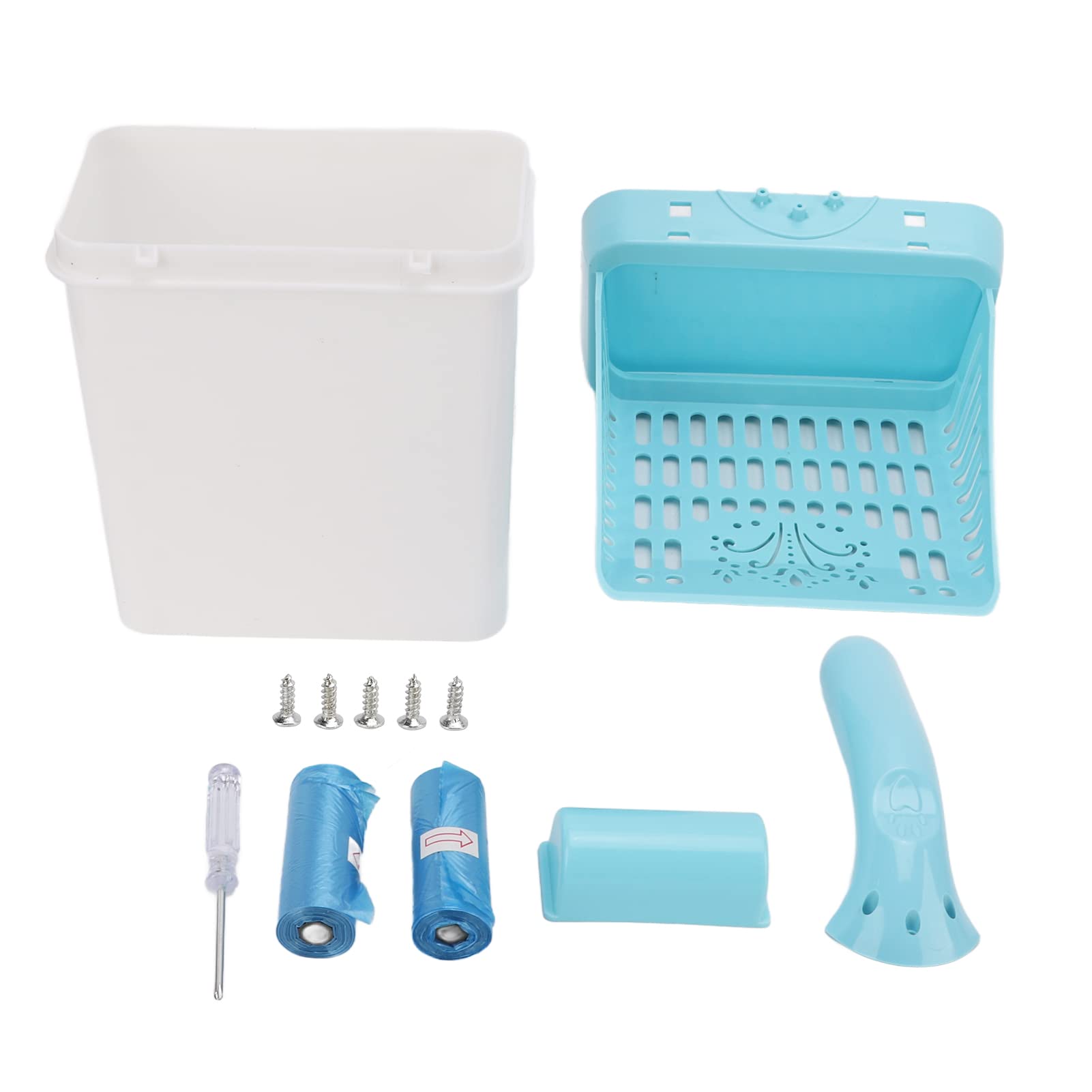 Kit Voor Kattenstrooisel. Zak Met Vulling Voor De Lade. Vector