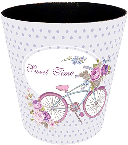 PMTBHTrash Can Children 10 Litre Waterproof Round Trash Can for Living Room/Bedroom/Office