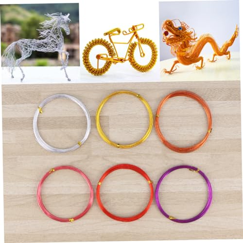 Alambre de aluminio flexible Gadpiparty en 12 rollos para crear pulseras 5