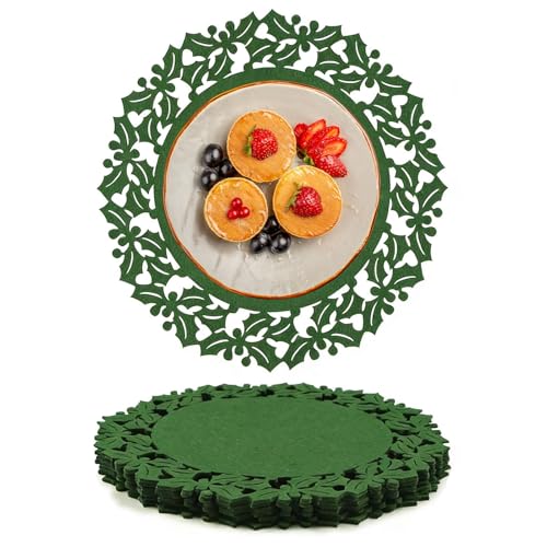 Sottobicchiere in feltro, motivo decorativo, 6 pezzi, antiscivolo, in tessuto assorbente, decorazione per ufficio, casa, sottobicchieri, per cucina, ufficio, appartamento, residenza studentesca