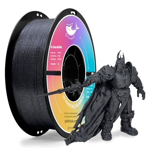 Filament qixinziza PLA BLACK GLITTER