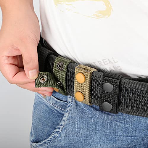 Frtkk Duty Belt Keeper With Double Snaps For 2¼" Wide Belt, Security Tactical Belt Police Military Equipment Accessories (Ranger Green-4Pack) #TOP3