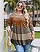 IN'VOLAND Plus Size Boho Tops for Women 3/4 Sleeve Fall Shirt Casual Dressy Blouse Loose Fit Fashion Outfits Brown