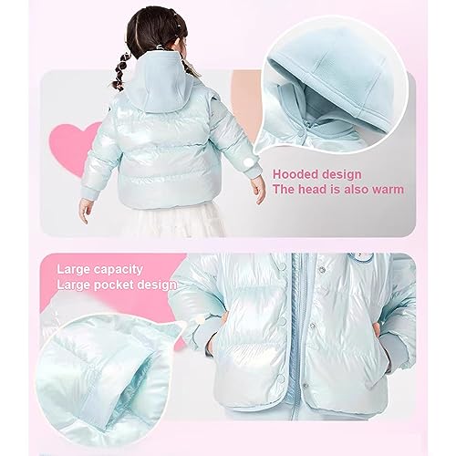 Autumn and Winter Warm Jacket Two-Piece Set, Children's Down Jacket + Vest3
