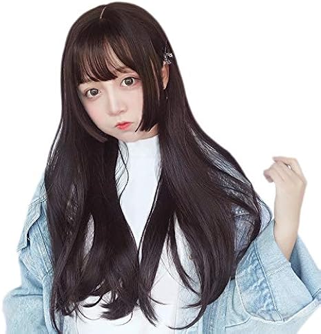 Amazon かわいい姫様 ウィッグ ロング 姫カット 姫髪 女性用 かつら レディーズ フルウィッグ ぱっつん前髪 ストレート かわいい 自然 小顔 原宿系 日常 耐熱 ネット付き フルウィッグ 通販
