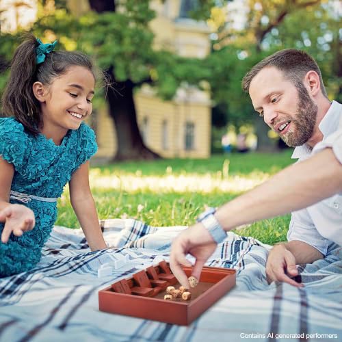 Shut The Box Juego de Dados y Mesa Clásico de Madera miniatura 7
