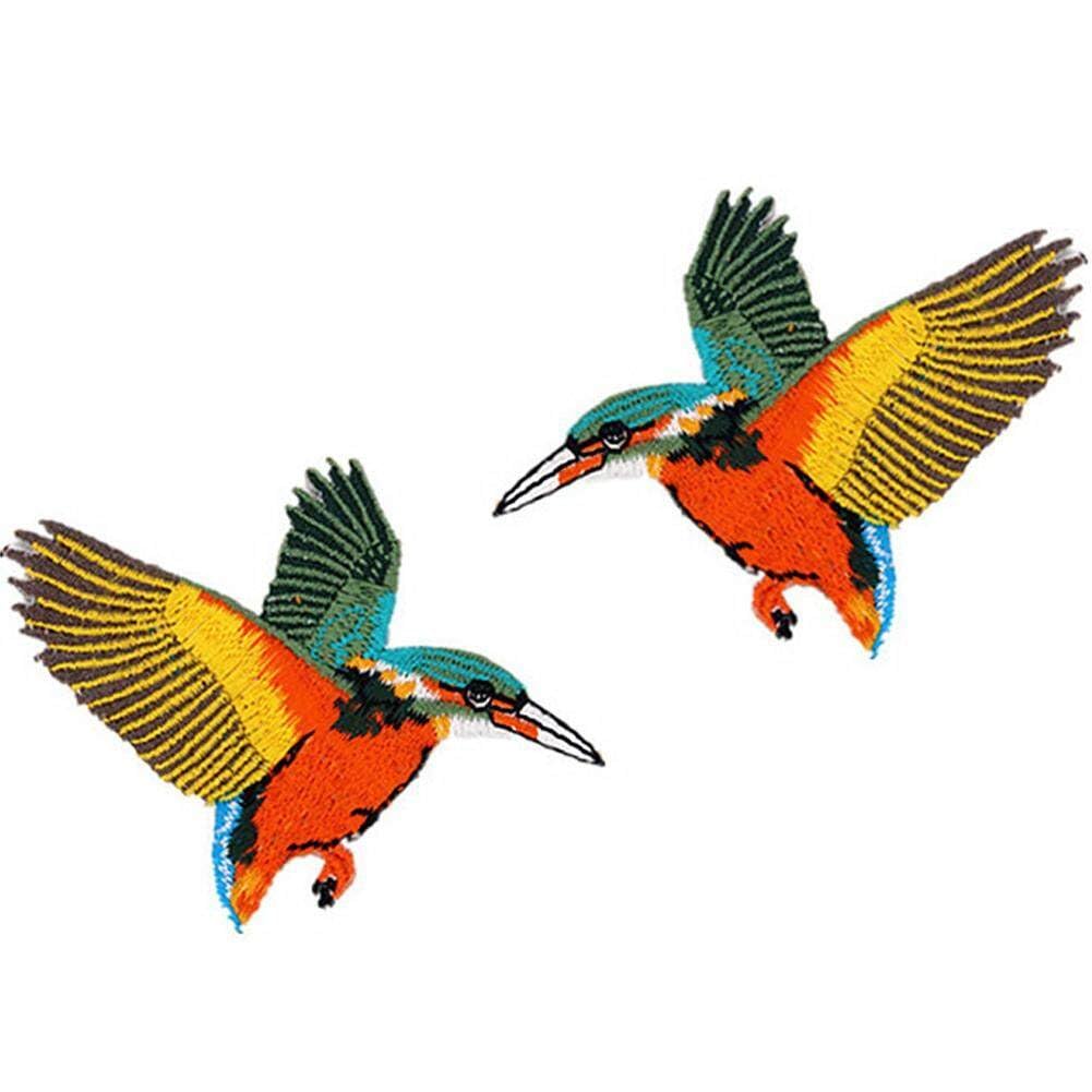 Lpitoy As Shown Bird Embroidery Iron On Patches For Clothing Animal Applique Diy Hat Coat Dress Pants Accessories Cloth Sticker