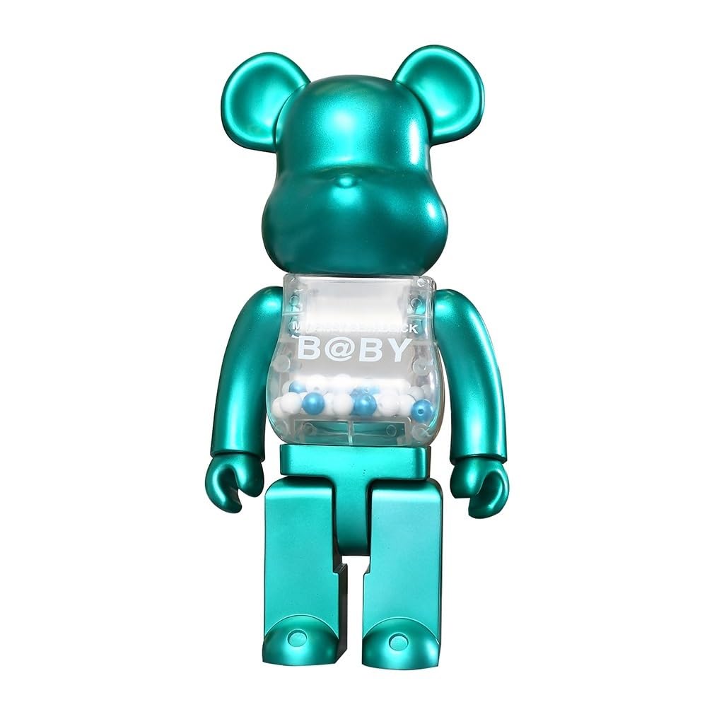 SUNBANGOZ Bayerische Motoren Werke Bearbrick, 400% Violent Bear Green Figurine Display Piece Office/Display Cabinet 28cm/11in
