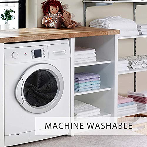 Rohsce No Hooks Needed Shower Curtain Set With Snap In Removable Liner For Bathroom-Hotel Grade, Thick Waffle Weave, Mesh Top Window, Weighted Hem. Machine Washable-72X74Inch #TOP7