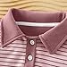 Boys Polo Shirts for Toddler Long Sleeve Striped Plain Fleece Collared Golf Shirt School Uniform Fall Tops 2-14T Purple