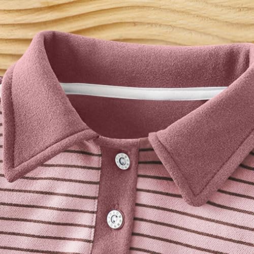 Boys Girls Striped Polo Shirts Long Sleeve School Uniform Golf Shirts Kids Polo T-Shirts Fall Tops 2-14 Years4