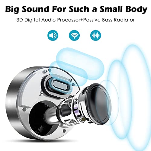Image of Portable Bluetooth Speaker / 3W HD Sound / 12-Hour Playtime / Bluetooth 5.0 / TF Card & Aux Support / Gray / Modern Style / 24-Month Warranty