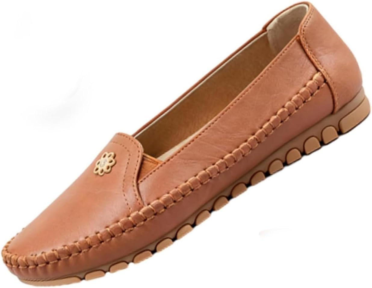 Orthopedic Shoes for Women Leather Loafers Women Casual Slip-On Flats Comfort Walki...