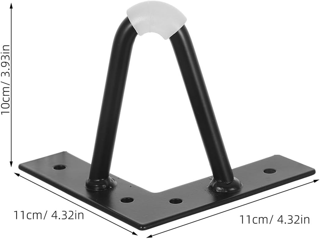 Angoily 4pcs Metal Furniture Legs V-Shape Iron Table Legs 10cm Steel Rod Screw-in with Anti-Scratch Pads for Sofas and Coffee Tables