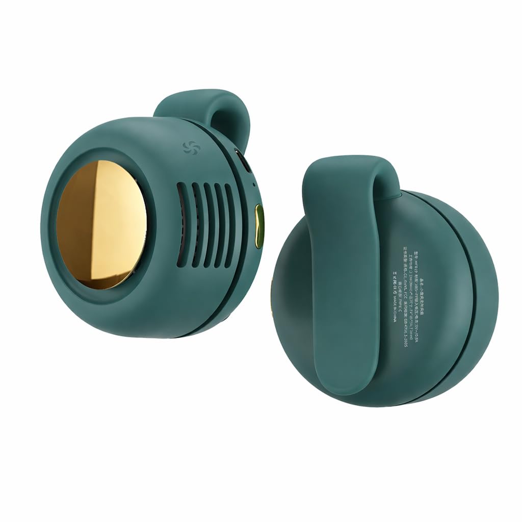 Photo 1 of 1666 Portable Clip On Mini Fan for Shirt & Waist, Wearable Bladeless Personal Fan, USB C Rechargeable, 3 Speed Quiet Small Travel Fan for Outdoor Office Concert