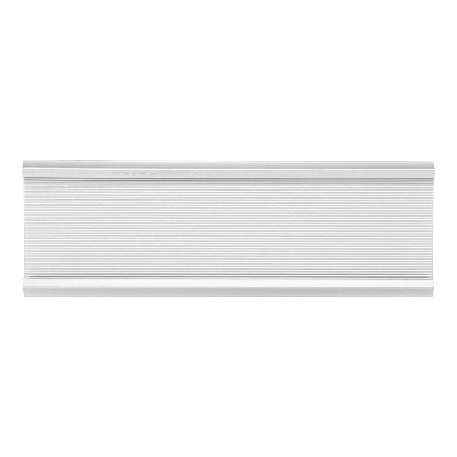 PATIKIL Nameplate Holder for Door or Wall, Aluminum Name Plate Suitable 2x7.1" Image for Office Business Meeting Room, Silver