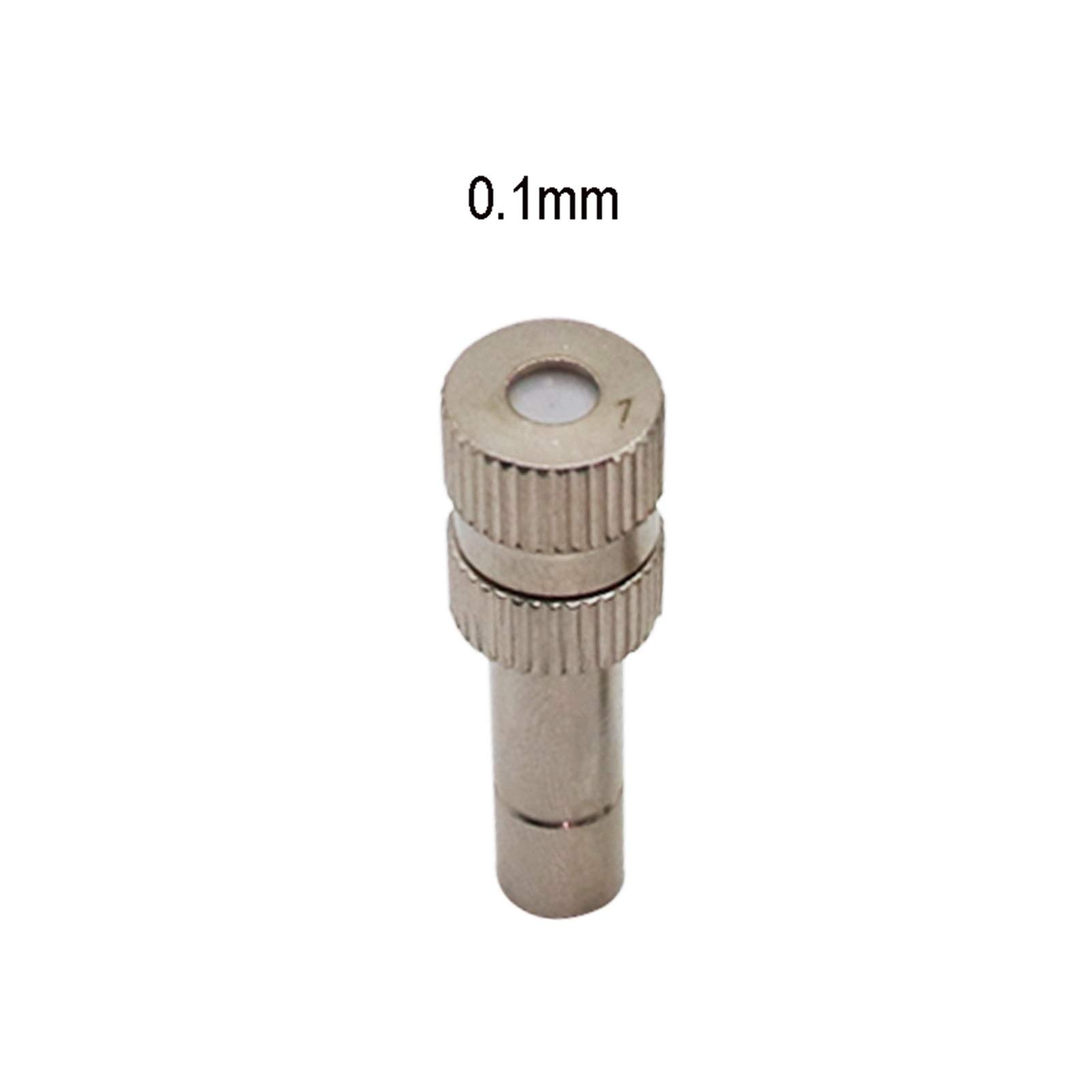 System nawadniania zraszaczy ogrodowych 0,1-0.6mm rozpylający rozpylający Szybkozowy dysza Push-in Niski rozpylający dyszy 20 (Color : 0.1mm)