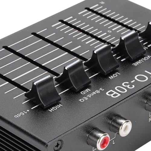 Preamplificador Fono y Ecualizador Digital de 3 Bandas para Tornamesa, Material de Aleación de Aluminio, para Audiófilos miniatura 6