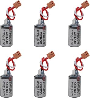 BALOLO (6-Pack) CPM2A-BAT01 ER3V 3.6V 1000mAh Non-Rechargeable Lithium Battery for OMRON CPM2A-BAT01 CPM2ABAT01 CPM2A CQM1H