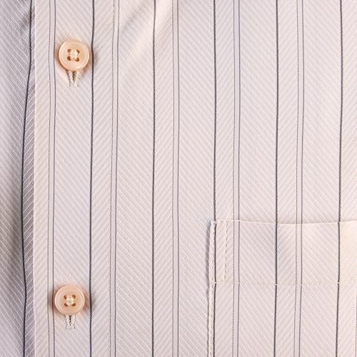 Image of 7-DAYS Men's Premium Striped Formal Shirt - Cotton Rich, Regular Fit, Full Sleeve, with Pocket, Wrinkle Resistant - Stylish Office & Everyday Wear.